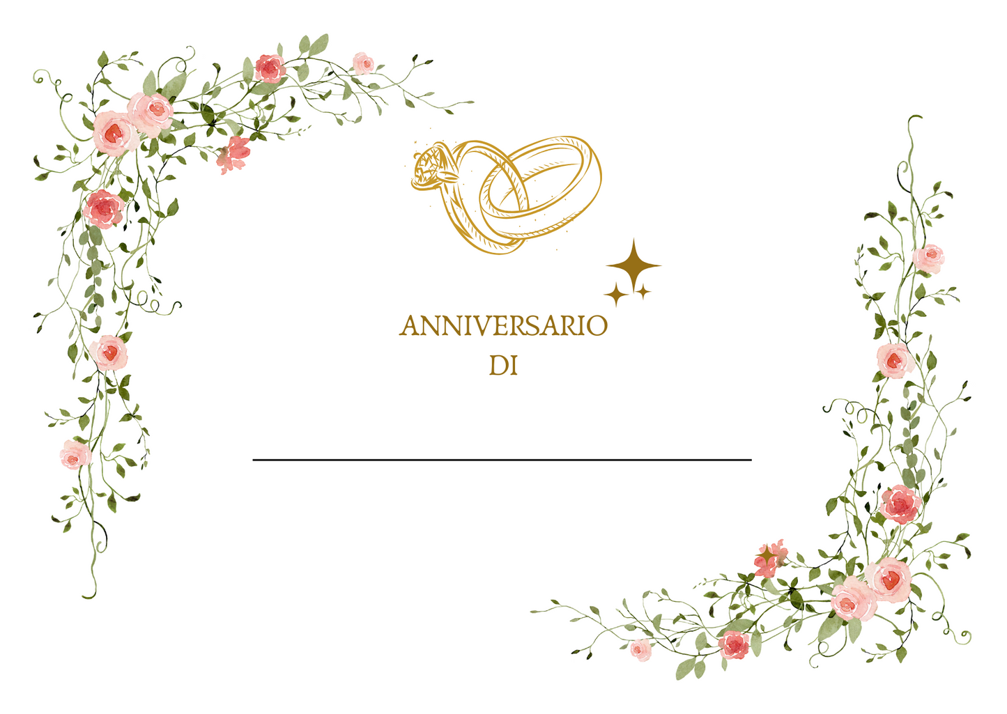 Bundle 7 Biglietti di auguri per anniversi