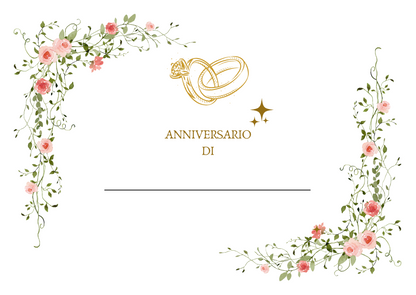 Bundle 7 Biglietti di auguri per anniversi